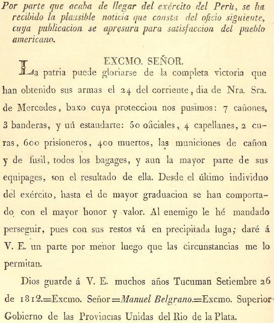 24 de Septiembre: Batalla de Tucumán 24 de Septiembre: Batalla de Tucumán