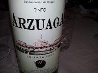 Cata vino tinto Arzuaga Crianza 2009