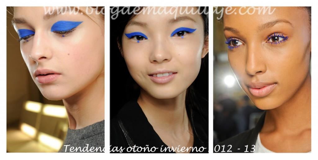 azul Maquillaje otoño invierno 2012-13 según las pasarelas