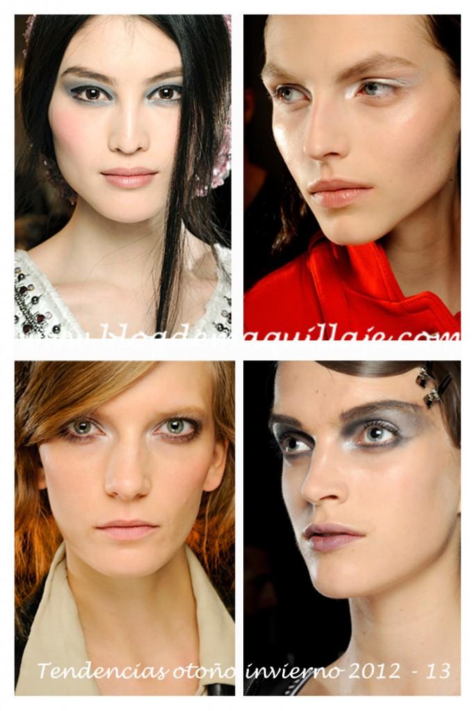 plata Maquillaje otoño invierno 2012-13 según las pasarelas