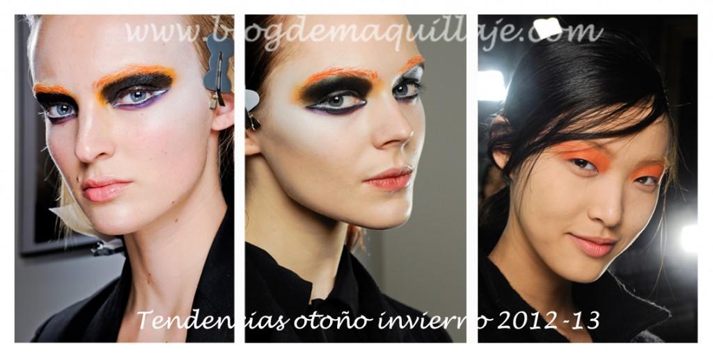 naranja Maquillaje otoño invierno 2012-13 según las pasarelas