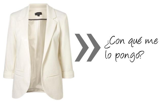 ¿Con qué me lo pongo? Blazer Blanco ¿Con qué me lo pongo? Blazer Blanco