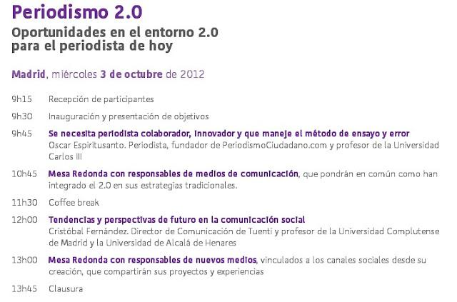 Periodismo 2.0: Oportunidades en el entorno 2.0 para el periodista de hoy en el Meeting point by Ono Periodismo 2.0: Oportunidades en el entorno 2.0 para el periodista de hoy en el Meeting point by Ono