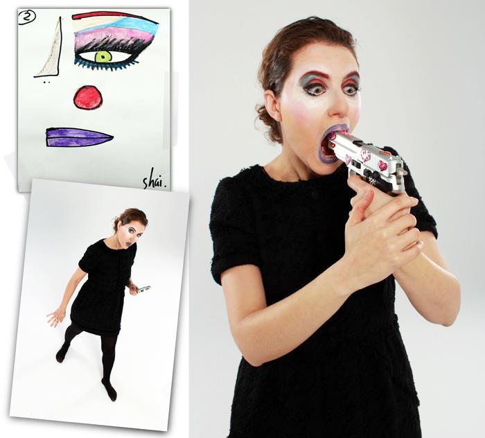 Los maquillajes de Shai para la obra de Ausín Sáinz. Los maquillajes de Shai para la obra de Ausín Sáinz.