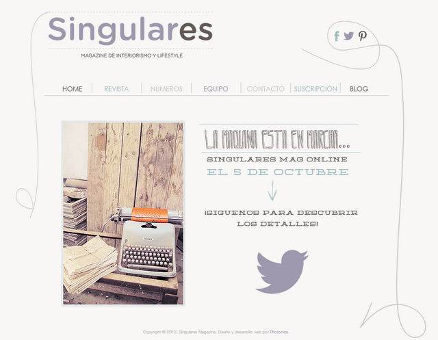 Nueva Web de Singulares Magazine