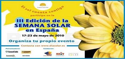 III edición de la Semana Solar - Día Solar Europeo III edición de la Semana Solar - Día Solar Europeo