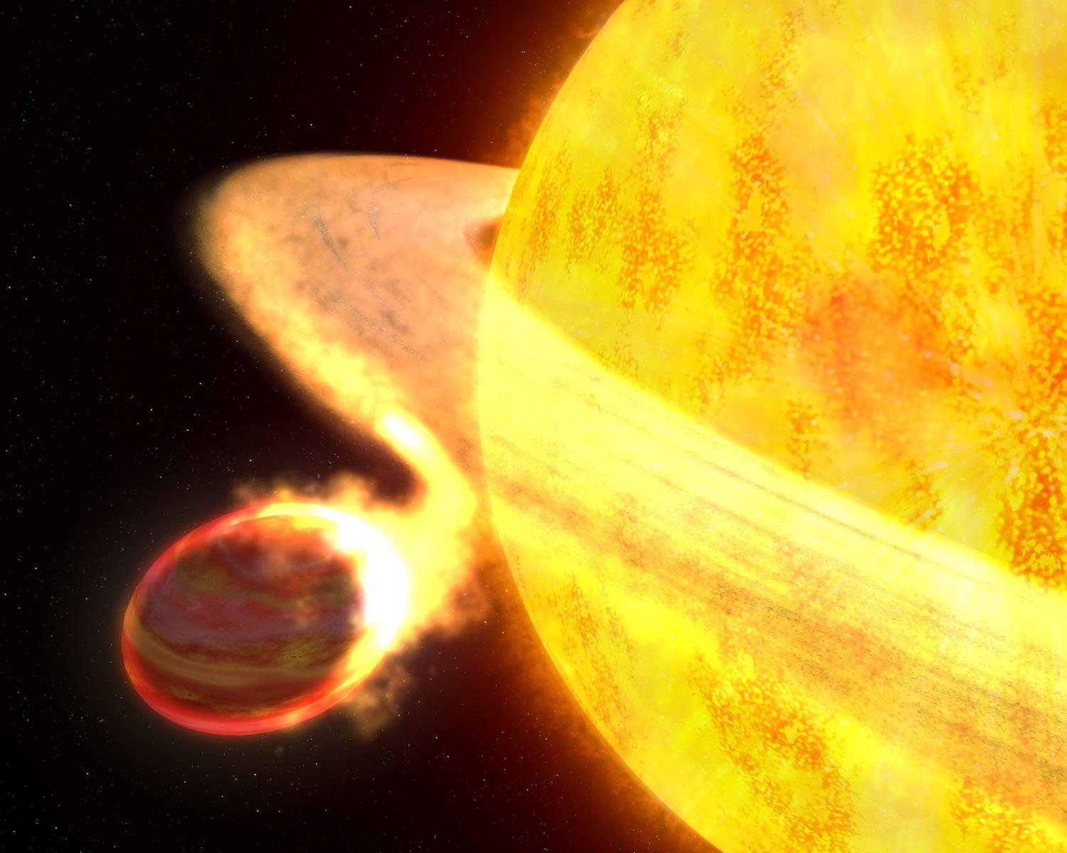 El Hubble encuentra una estrella devorando a un planeta