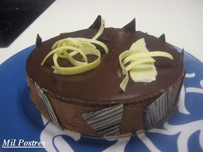 Tarta Mousse de Nutella y chocolate negro