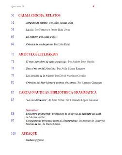 Portada y sumario de Ágora nº 29, edición digital Portada y sumario de Ágora nº 29, edición digital