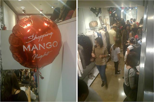 Mango Shopping Night experience.