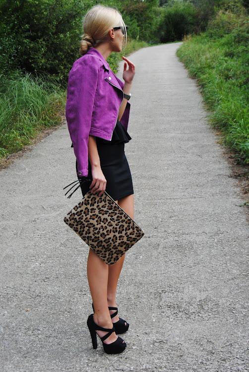 LBD with leopard print.