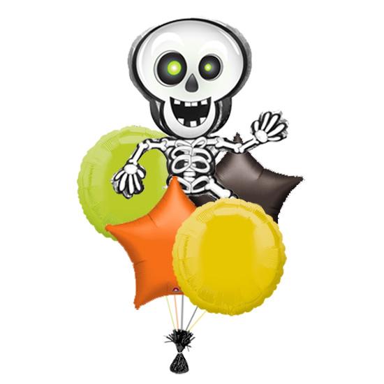 un ramillete de globos para Halloween