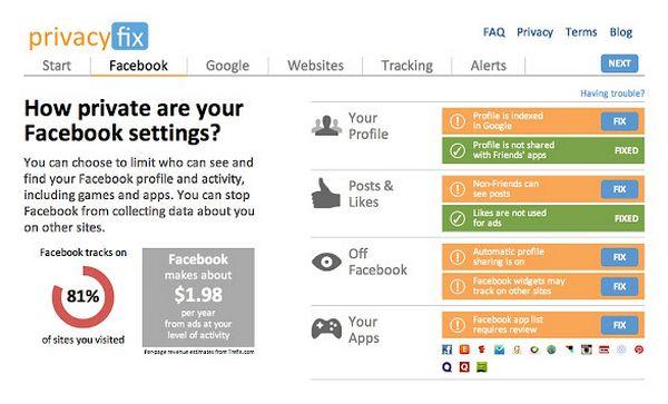 PrivacyFix, extensión de Chrome que cuida tu privacidad en Facebook, Google y más de mil sitios web