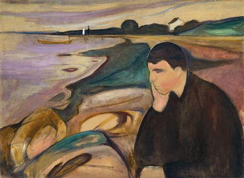 Edvard Munch Melancolía Las soledades del poeta. A propósito de “La soledad del náufrago” de Miguel Marcotrigiano