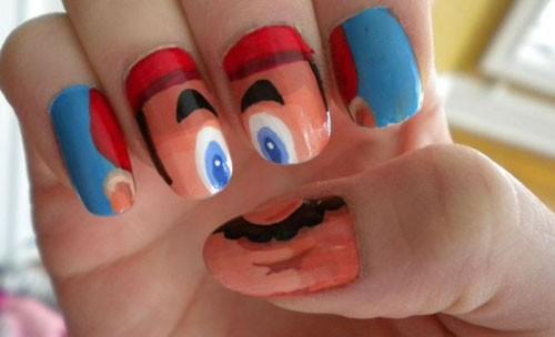 2_mario_bros Lo Más Geek del Arte de las Uñas
