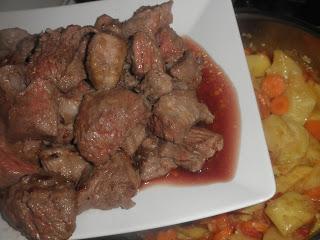 Carne guisada con patatas