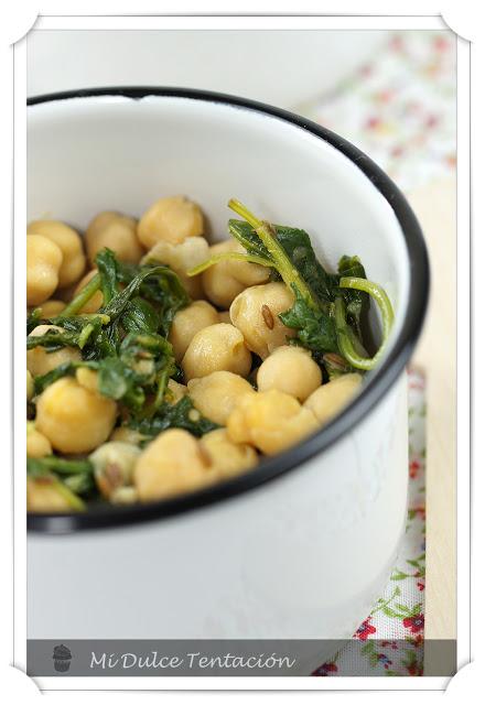 Garbanzos con Rúcula al Jerez Garbanzos con Rúcula al Jerez