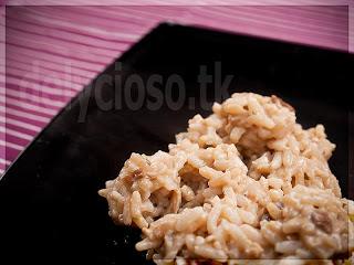 Risotto de Setas y Tosta de Jamón Risotto de Setas y Tosta de Jamón