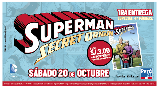 Superman; Orígenes secretos desde el sábado 20 con Perú 21
