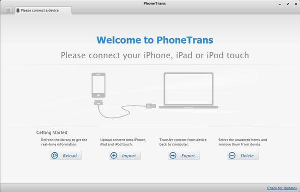 phonetrans PhoneTrans, excelente herramienta alternativa a iTunes para sincronizar dispositivos iOS