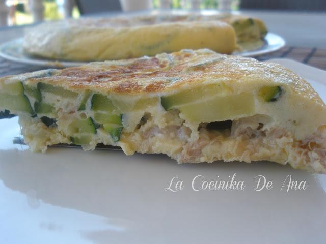 Tortilla de calabacín y atún Tortilla de calabacín y atún