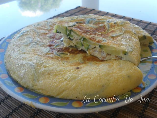 Tortilla de calabacín y atún Tortilla de calabacín y atún