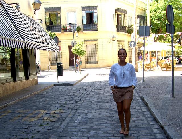 SOFT SHORTS + WHITE BLOUSE SOFT SHORTS + WHITE BLOUSE