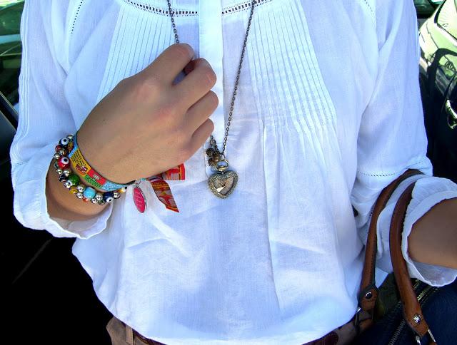 SOFT SHORTS + WHITE BLOUSE SOFT SHORTS + WHITE BLOUSE