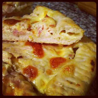 Pizza a la Carbonara (y Carbonara de Atún) Pizza a la Carbonara (y Carbonara de Atún)