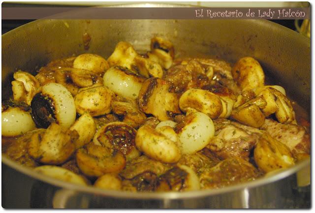 Pollo con vino tinto o Coq au Vin - CWK