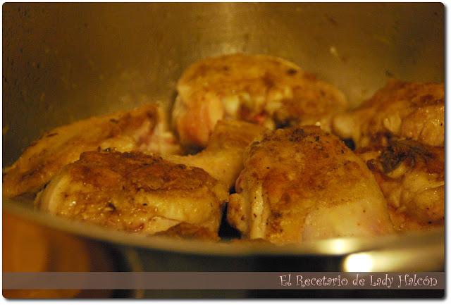 Pollo con vino tinto o Coq au Vin - CWK