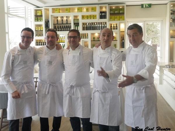 5 chef hotel arts Paco Morales, Albert Adrià, Dani García, Paco Pérez, Rivero Delgado y Joan Roca