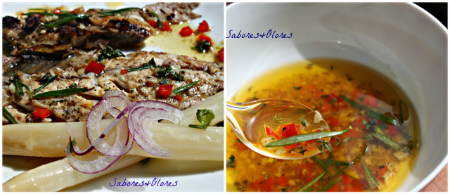 XURELO EN BRASA DE CEREZO CON VINAGRETA DE AJO Y OREGANO XURELO EN BRASA DE CEREZO CON VINAGRETA DE AJO Y OREGANO