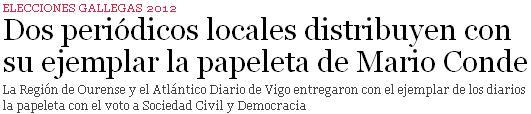Hispanistán nivel de pureza 100%: periódicos reparten papeleta de voto para Mario Conde