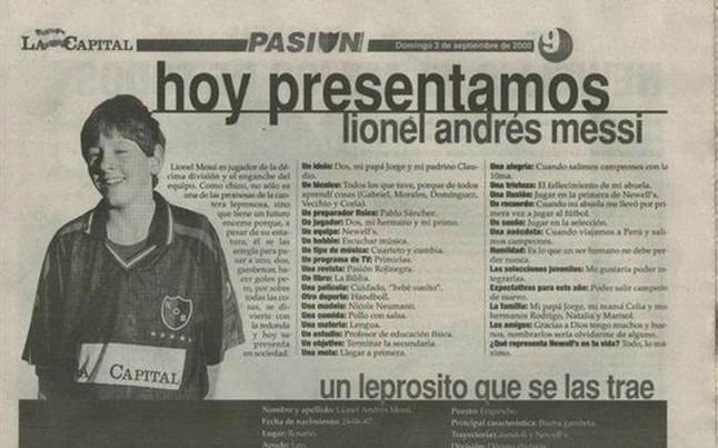 ¡Entrevista a Lionel Messi cuando tenía 13 años!