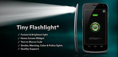 Usa tu smartphone como linterna con Tiny Flashlight