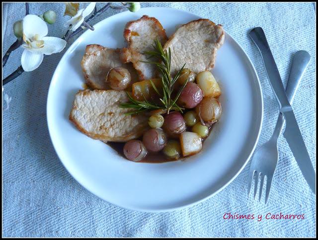 Lomo con Salsa de Uvas y Romero Lomo con Salsa de Uvas y Romero