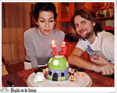 Tarta seta de Halloween Tarta seta de Halloween