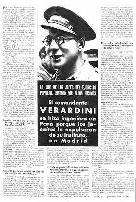 LUPE SINO SE CASO EN 1937 EN MADRID CON ANTONIO VERARDINI, JEFE DEL ESTADO MAYOR DEL IV EJERCITO DE CIPRIANO MERA