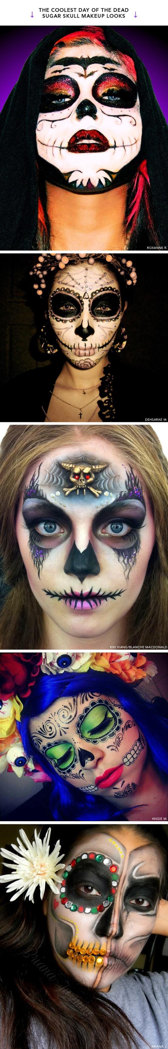 Halloween Makeup: Sugar Skulls, Calaveras a Todo Color.