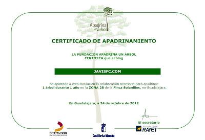JaviSFC.com apadrina un árbol durante un año