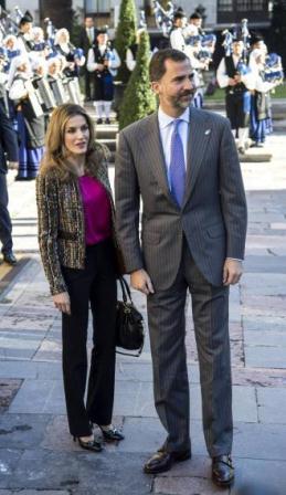 Dña. Letizia llega a Oviedo para los Premios Príncipe