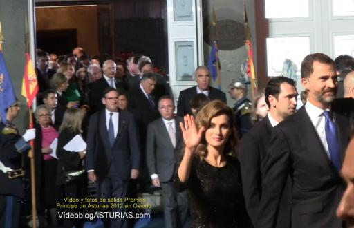 Video Premios Principe Asturias 2012 Oviedo: Principe Felipe, Princesa Letizia