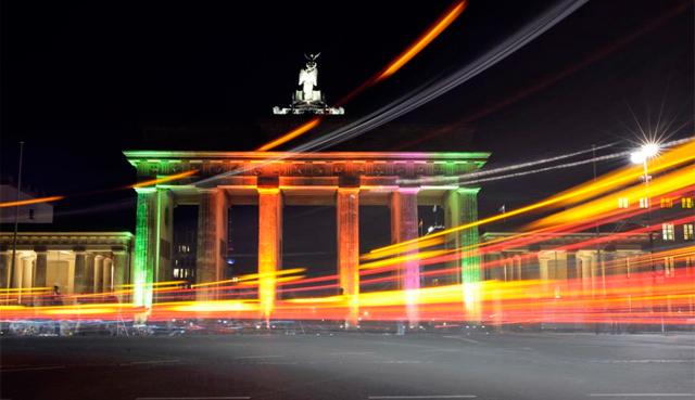 Puerta de Brandenburgo, uno de los símbolos de la ciudad alemana. | Afp