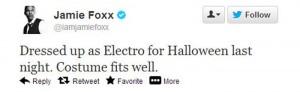 78hWR Jamie Foxx negocia para ser Electro en The Amazing Spider-Man 2