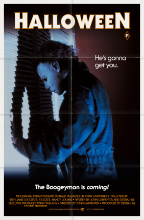 HALLOWEEN 1978 poster by Beyond Horror Design Un experimento con el terror: La noche de Halloween. John Carpenter, la narración, el espacio, el movimiento.