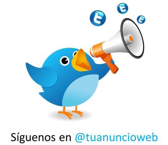 twitter de tu anuncio web