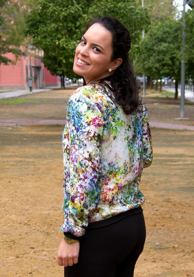 BLACK BOOTS + FLOWER JACKET BLACK BOOTS + FLOWER JACKET