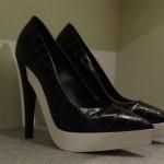 stella mccartney shoes black white