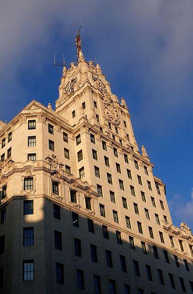 El edificio de Teléfonica en la Gran Vía madrileña